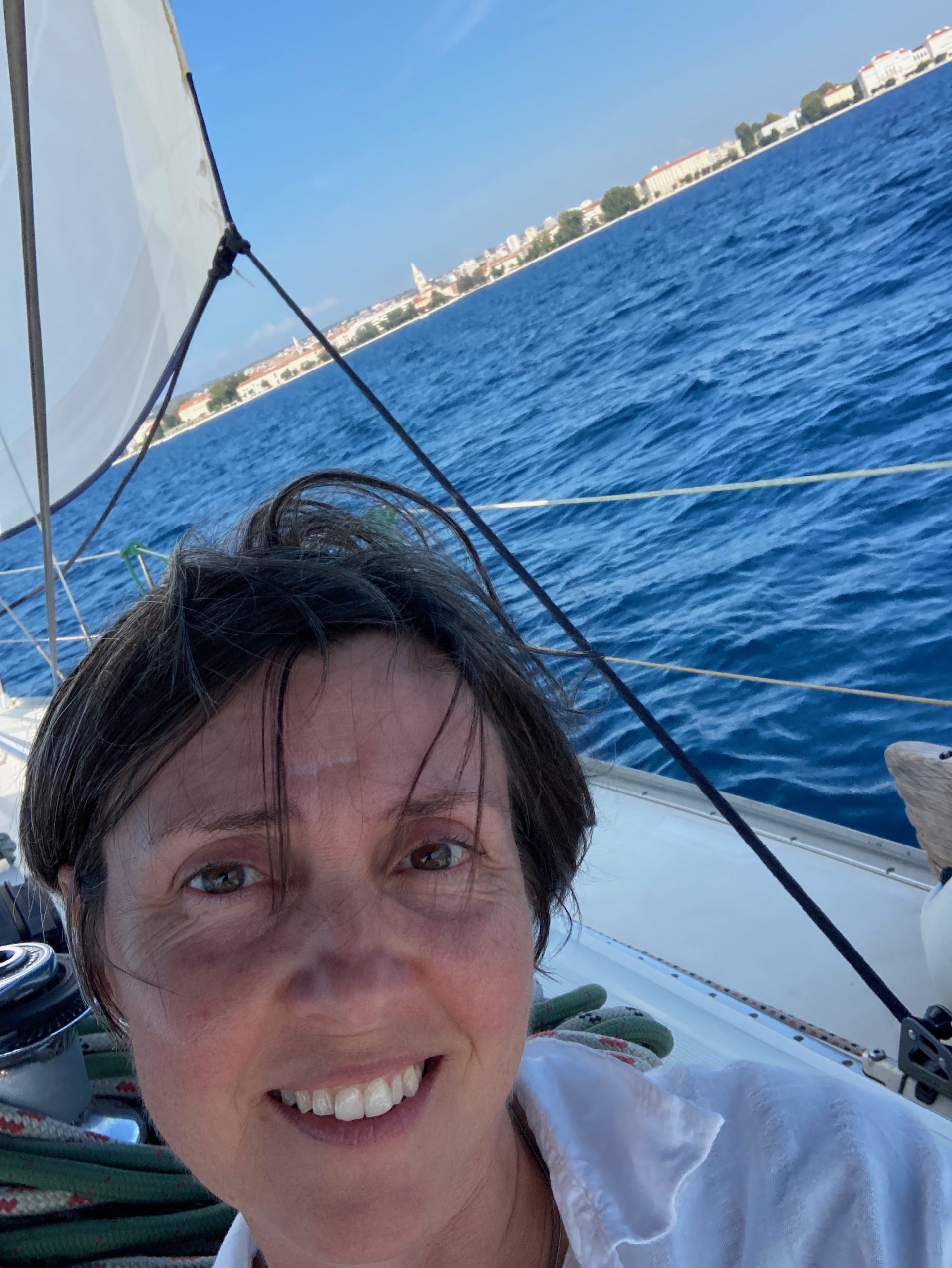 Auf dem Segelschiff vor Zadar